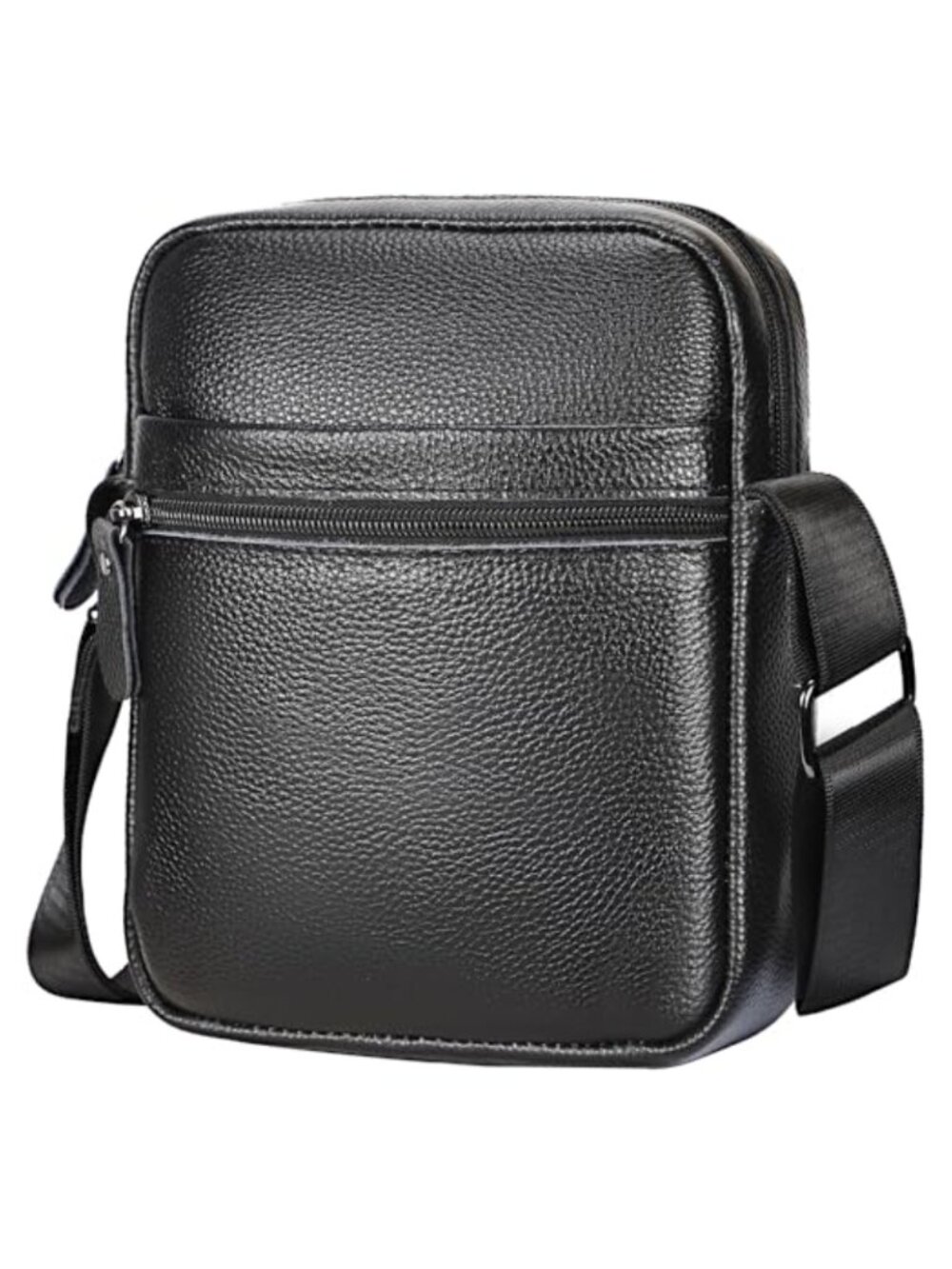 Genuine Leather Crossbody Bag for Men, Small Messenger Shoulder Bag, Travel Work